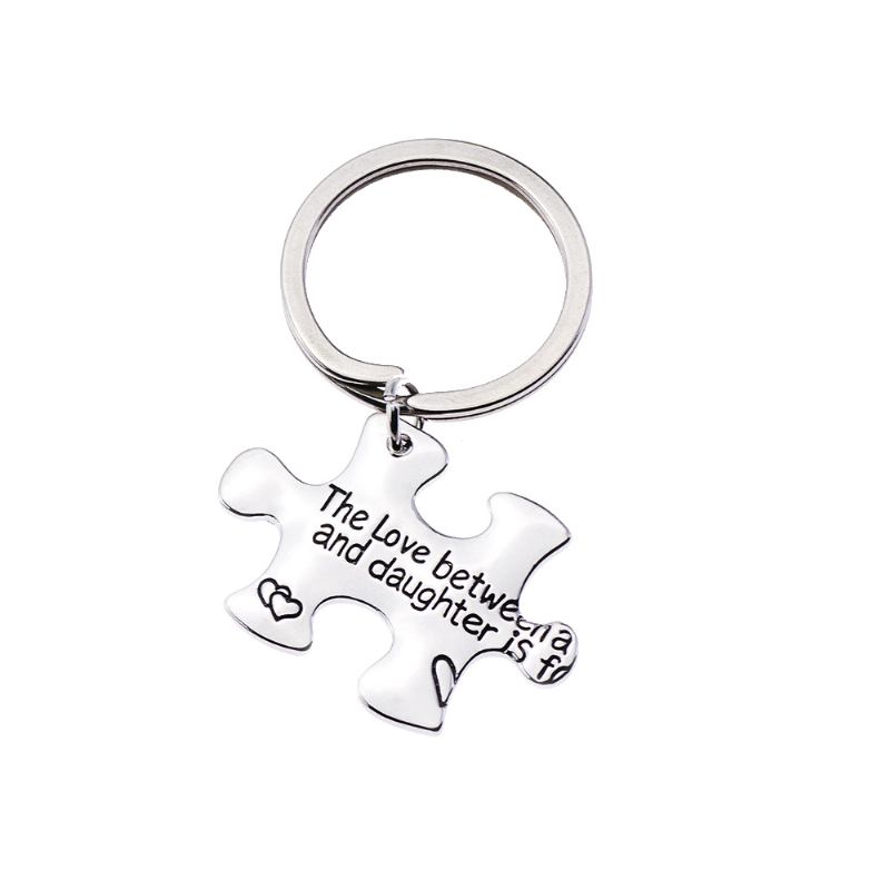 Mother Daughter Inspiration Keychain Από Ανοξείδωτο Ατσάλι Με Χαραγμένο Μπρελόκ Κρεμαστό Γενικής Χρήσης