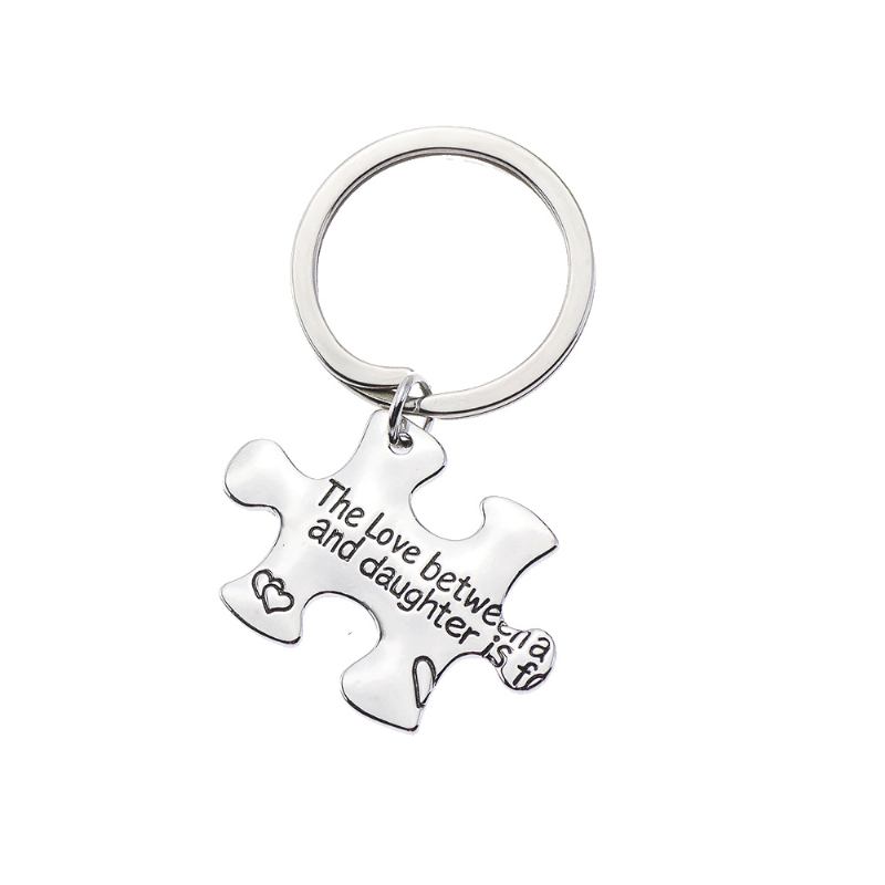 Mother Daughter Inspiration Keychain Από Ανοξείδωτο Ατσάλι Με Χαραγμένο Μπρελόκ Κρεμαστό Γενικής Χρήσης