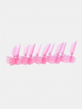 10 Τμχ/σετ Βερνίκι Νυχιών Προστατευτικά Κλιπ Εργαλεία Μανικιούρ Καλύμματα Ροζ