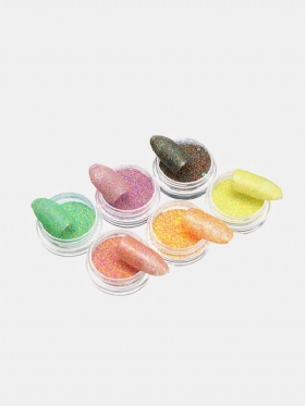 12 Μικτά Χρώματα Πούδρα Νυχιών Dust Gradient Color Manicure Nails Lip Diy Διακόσμηση