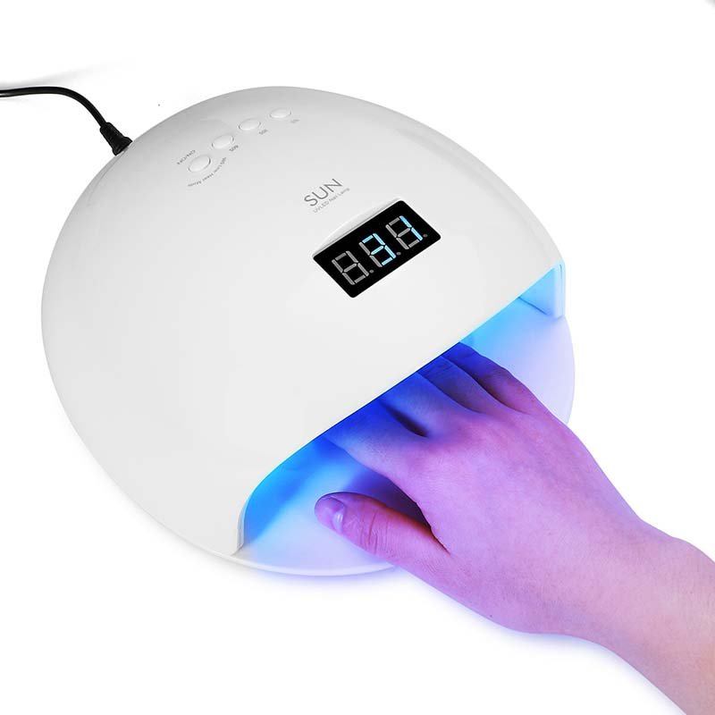 48w Nail Dryer Gel Led Λάμπα Πολυμερισμού Επαγγελματικό Βερνίκι Νυχιών Uv Led Φωτιστικό