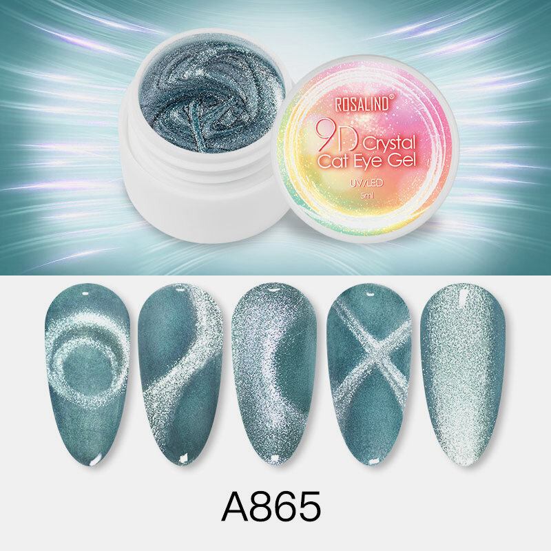 5ml 9d Crystal Cat Eye Gel Nail Art Design Varnish Soak-off Gel Uv Led Lamp Cured Polish Gel