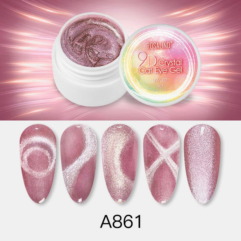 5ml 9d Crystal Cat Eye Gel Nail Art Design Varnish Soak-off Gel Uv Led Lamp Cured Polish Gel