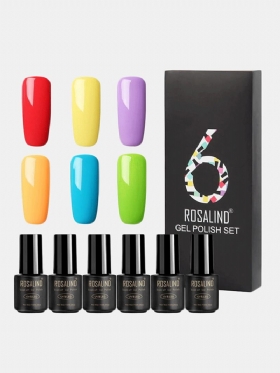 6 Τεμ./κιτ Σετ Τζελ Για Βερνίκια Νυχιών Color Nail Extension Gel Κιτ Βάσης Μανικιούρ