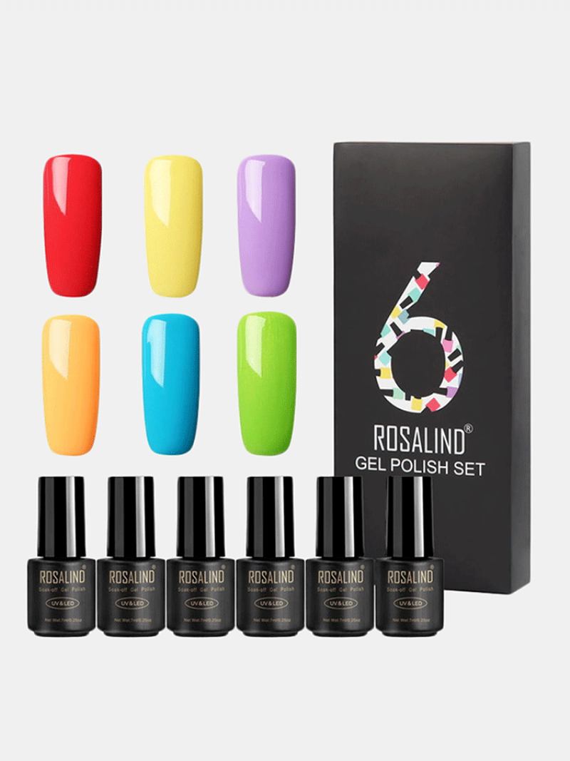 6 Τεμ./κιτ Σετ Τζελ Για Βερνίκια Νυχιών Color Nail Extension Gel Κιτ Βάσης Μανικιούρ