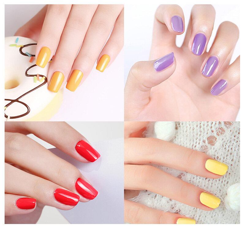 6 Τεμ./κιτ Σετ Τζελ Για Βερνίκια Νυχιών Color Nail Extension Gel Κιτ Βάσης Μανικιούρ