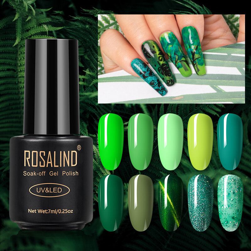 7 Ml Forest Green Series Nail Polish Gel Μανικιούρ Φωτοθεραπείας Gel Semi Permanent Uv Photootherapy Gel