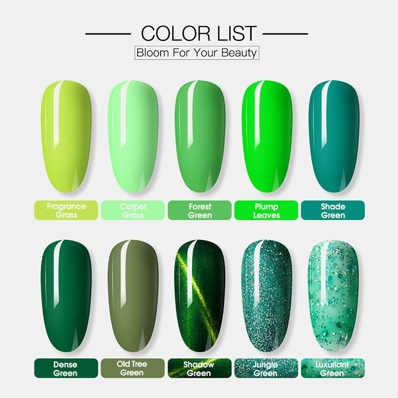 7 Ml Forest Green Series Nail Polish Gel Μανικιούρ Φωτοθεραπείας Gel Semi Permanent Uv Photootherapy Gel