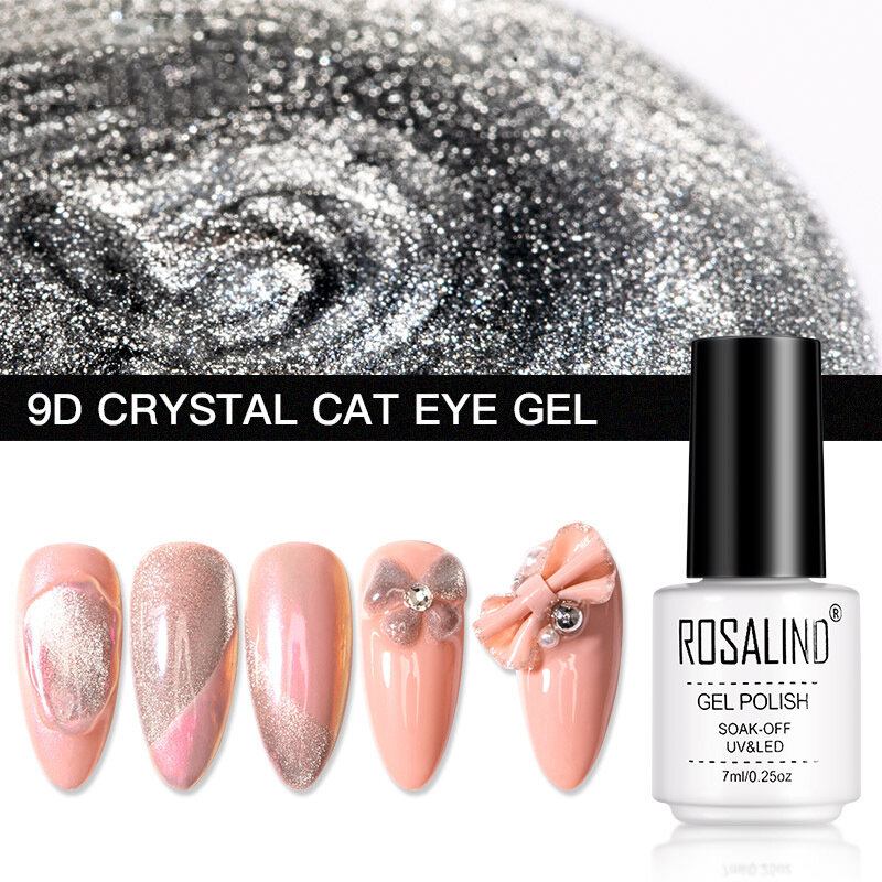 9d Crystal Cat Eye Gel 7ml Nail Polish All For Manicure Semi Permanent Soak Off Uv Lamp Gel Need Magnetic Stick