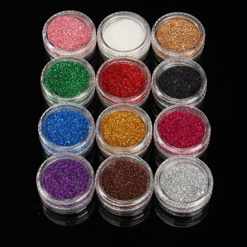 Acrylic Powder Glitter Nail Art Tools Kit Nails Brush False Finger Pump Σετ