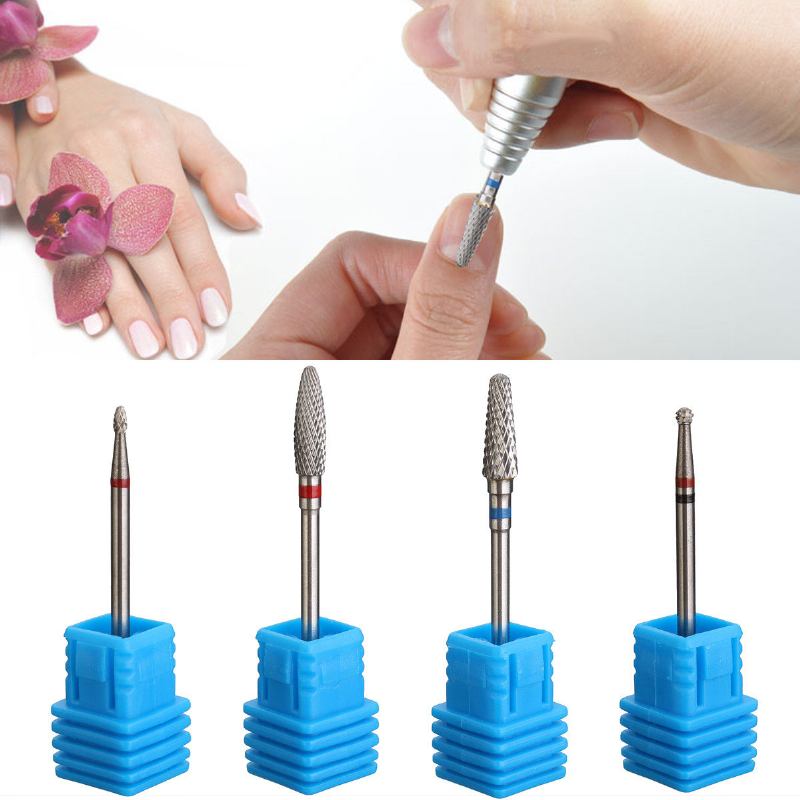 Carbide Nail Drill Bits File Cuticle Clean Burr For Salon Manicure Pedicure