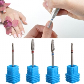 Carbide Nail Drill Bits File Cuticle Clean Burr For Salon Manicure Pedicure