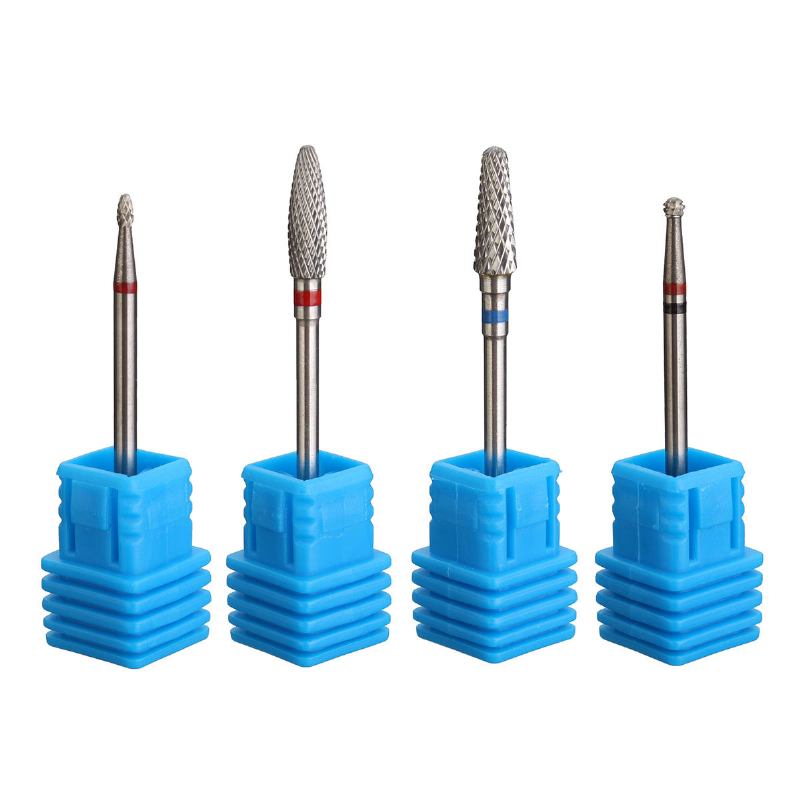 Carbide Nail Drill Bits File Cuticle Clean Burr For Salon Manicure Pedicure