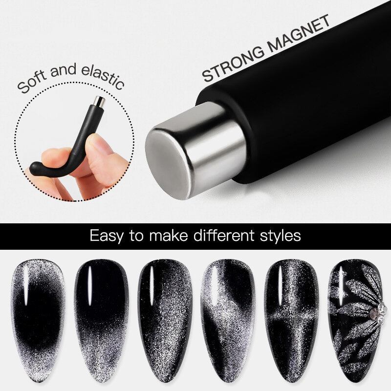 Cat Eye Magnet Spar Uv Gel Polish Special Μαλακό Ελαστικό Φανταχτερό Κυλινδρικό Ισχυρό Μαγνητικό Εργαλείο Νυχιών