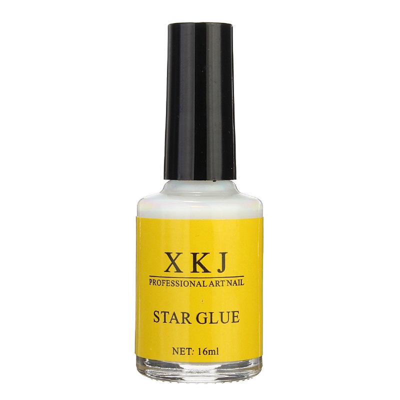 Λευκή Κόλλα Nail Art Glue Transfer Tips Αυτοκόλλητο Galaxy Star Foil 16ml