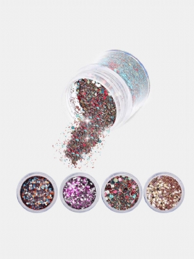 Nail Art Glitter Dust Powder Sequins Tips Τρισδιάστατη Διακόσμηση Μανικιούρ