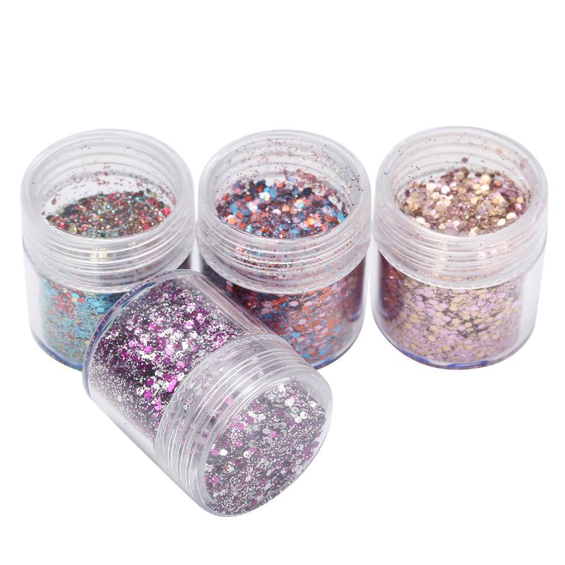 Nail Art Glitter Dust Powder Sequins Tips Τρισδιάστατη Διακόσμηση Μανικιούρ