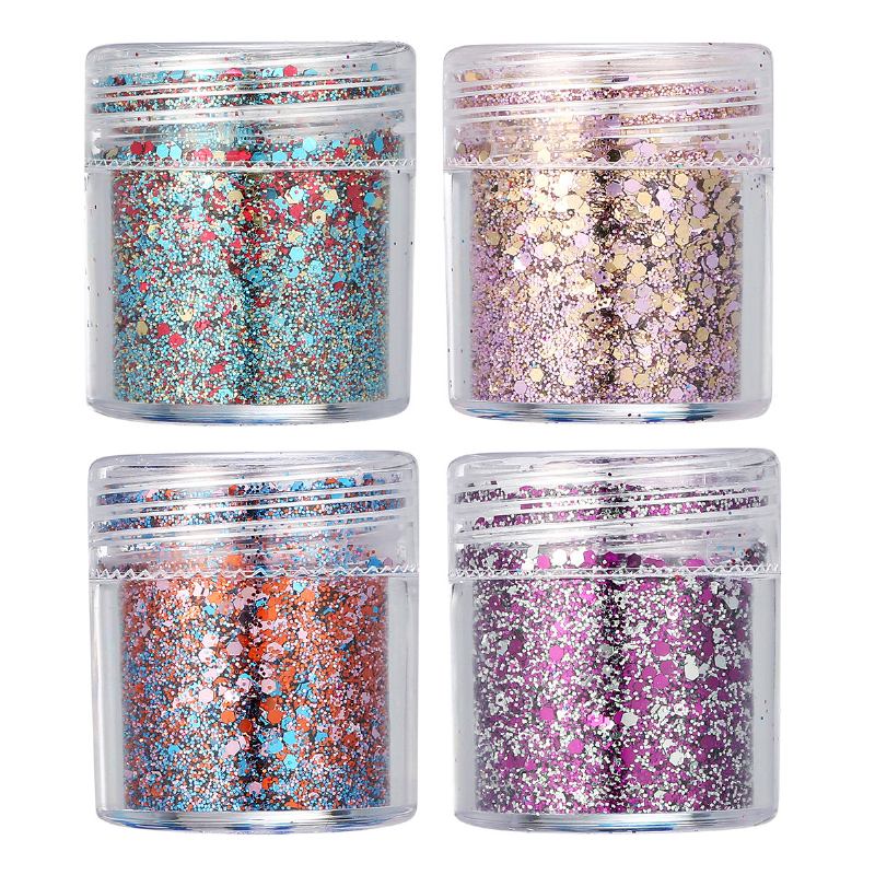 Nail Art Glitter Dust Powder Sequins Tips Τρισδιάστατη Διακόσμηση Μανικιούρ