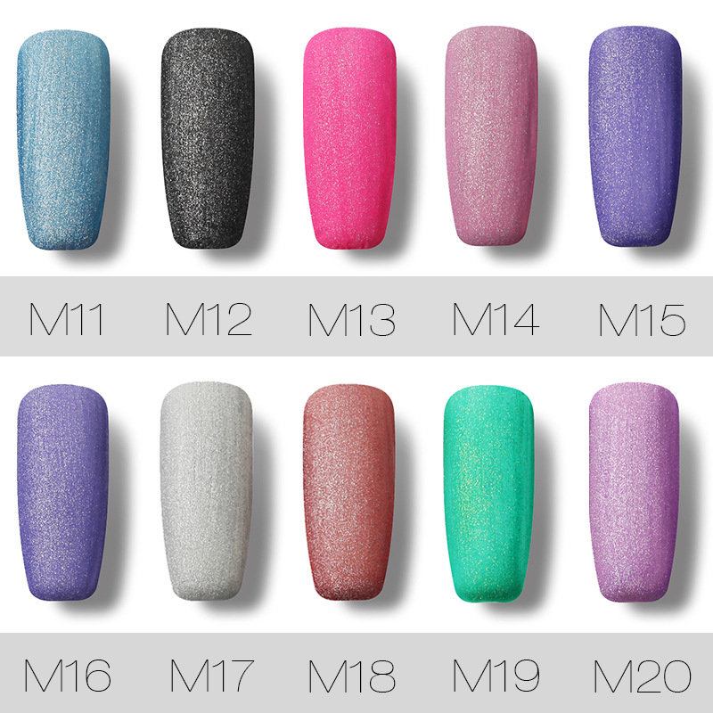 Rosalind Matte Soak Off Gel Polish Nail Glitter Color Uv Varnish 7ml