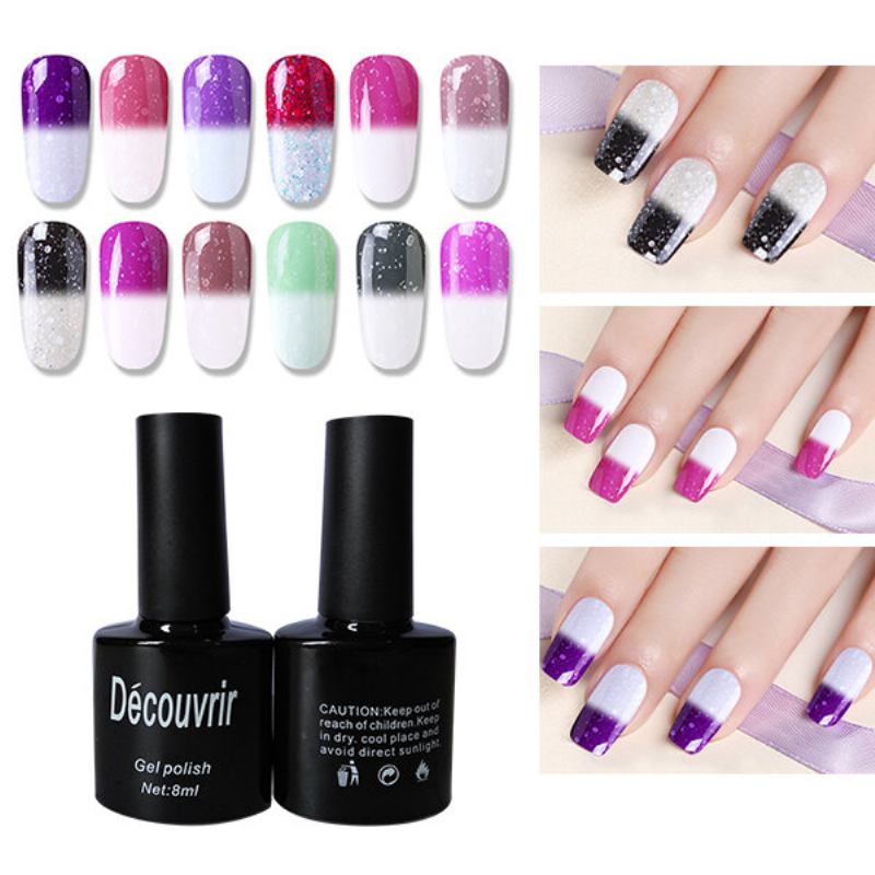 Thermal Uv Gel Nail Art Mood Color Changing Polish Varnish 10ml