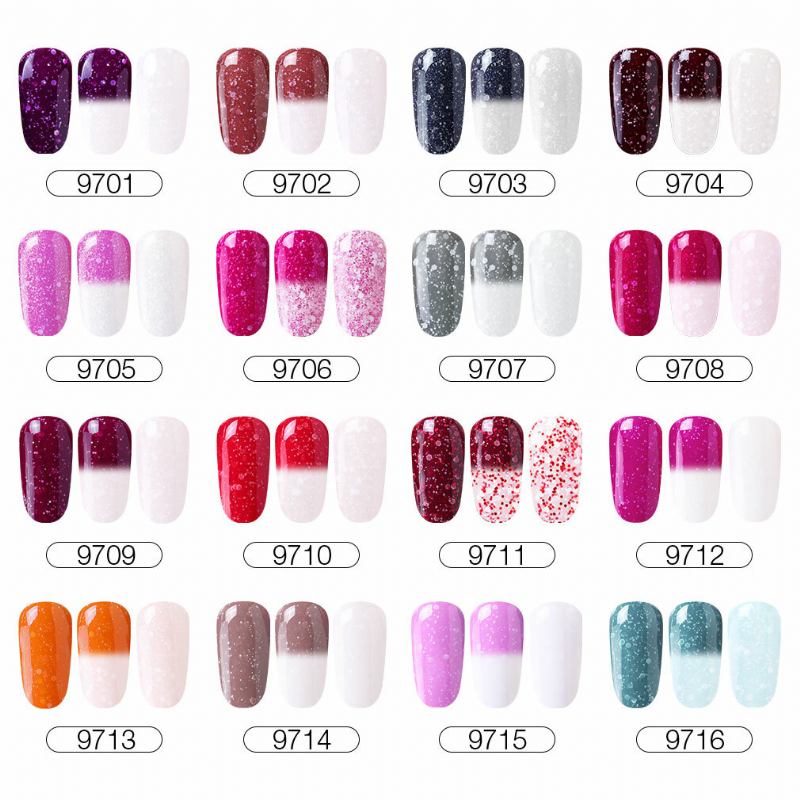 Thermal Uv Gel Nail Art Mood Color Changing Polish Varnish 10ml