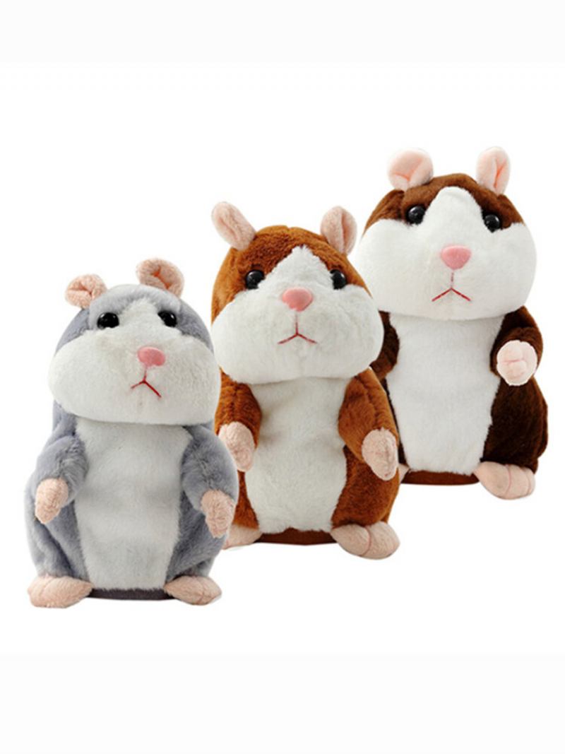 16/18 Εκ. Lovely Talking Hamster Λούτρινο Παιχνίδι Cute Speak Sound Record Toys