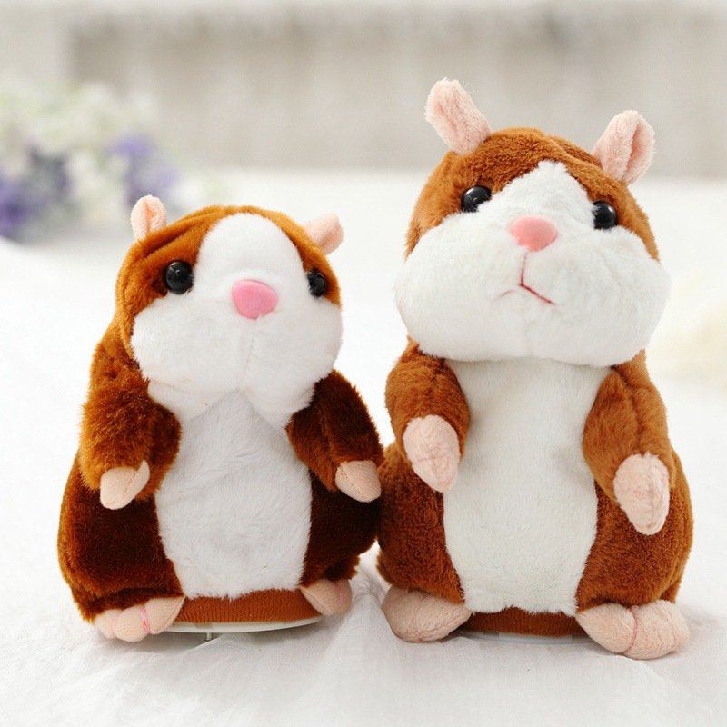 16/18 Εκ. Lovely Talking Hamster Λούτρινο Παιχνίδι Cute Speak Sound Record Toys