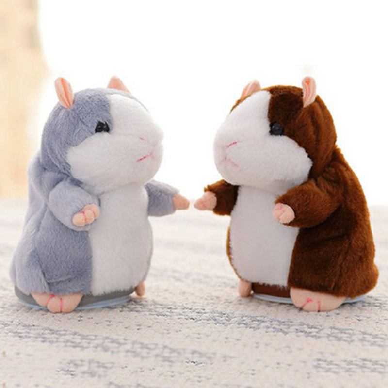 16/18 Εκ. Lovely Talking Hamster Λούτρινο Παιχνίδι Cute Speak Sound Record Toys