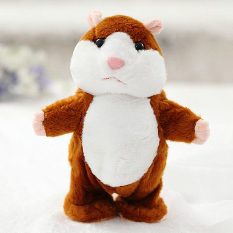 16/18 Εκ. Lovely Talking Hamster Λούτρινο Παιχνίδι Cute Speak Sound Record Toys