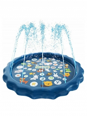 3-σε-1 Sprinkler For Kids Splash Pad And Wading Pool For Learning – Παιδική Πισίνα 68 Ίντσες Φουσκωτό Νερό – Εξωτερική Για Μωρά Και Νήπια «από Το Α Έως Το Ω»