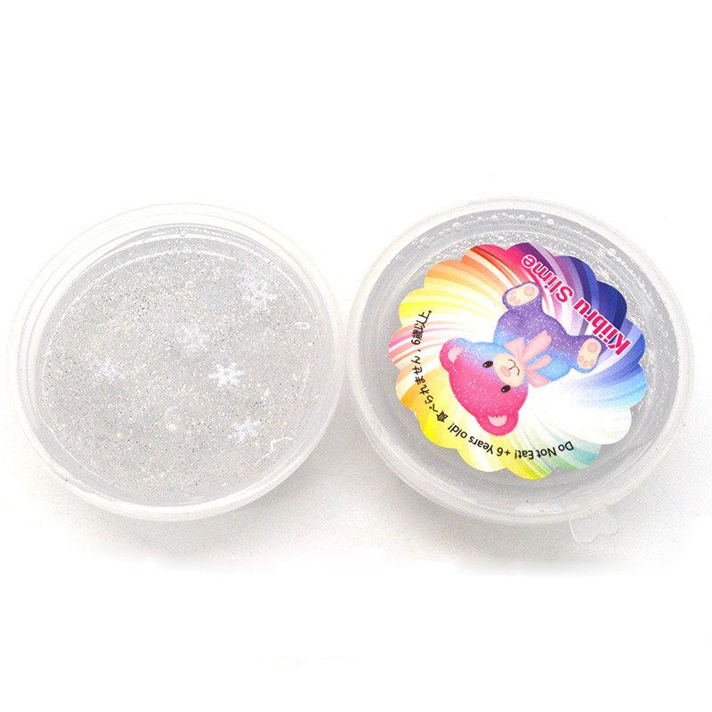 4 Τεμ Kiibru Slime Pearl Star Glitter Simulated Crystal Mud Jelly Plasticine Stress Relief Gift Game