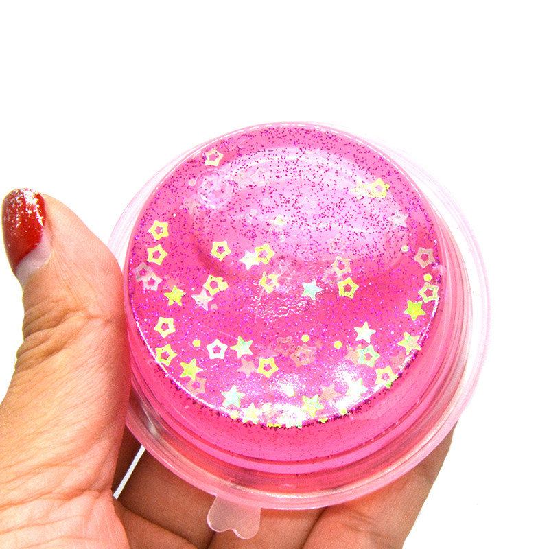 4 Τεμ Kiibru Slime Pearl Star Glitter Simulated Crystal Mud Jelly Plasticine Stress Relief Gift Game