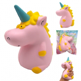 Areedy Squishy Baby Unicorn 14cm*10cm*8cm Super Slow Rising Cute Pink Scented Original Package