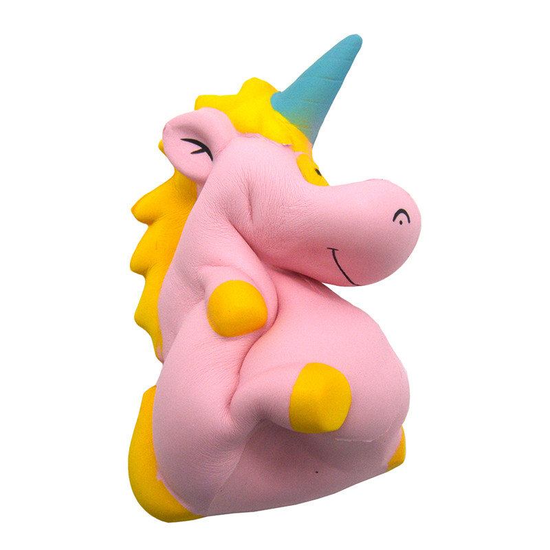 Areedy Squishy Baby Unicorn 14cm*10cm*8cm Super Slow Rising Cute Pink Scented Original Package