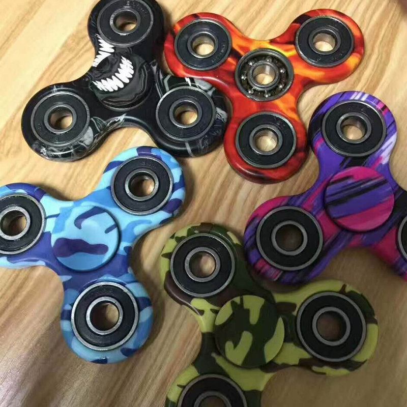 Camouflage Rotating Fidget Hand Spinner Adhd Autism Fingertips Fingers Gyro Μειώνουν Το Στρες