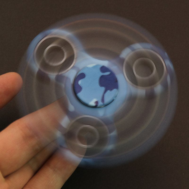 Camouflage Rotating Fidget Hand Spinner Adhd Autism Fingertips Fingers Gyro Μειώνουν Το Στρες