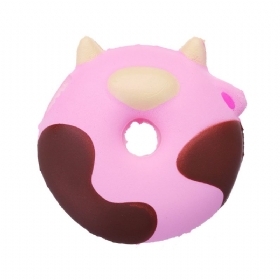 Cartoon Cow Donut Cake Squishy Slow Rising Collection Δώρο Μαλακό Παιχνίδι Με Συσκευασία