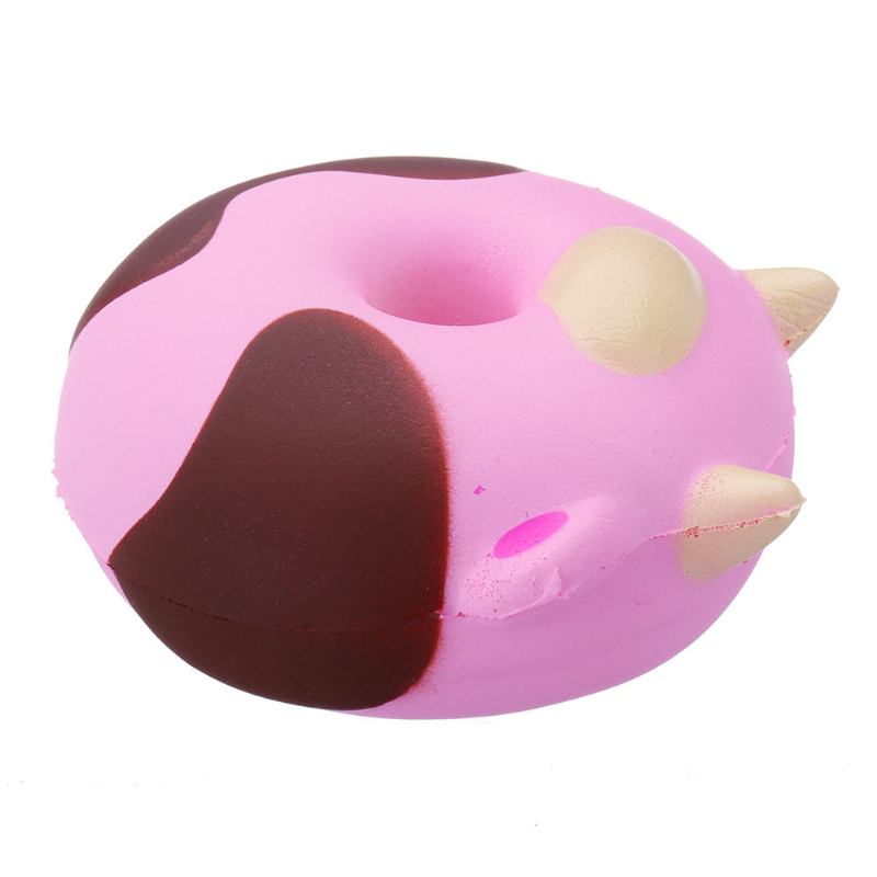 Cartoon Cow Donut Cake Squishy Slow Rising Collection Δώρο Μαλακό Παιχνίδι Με Συσκευασία