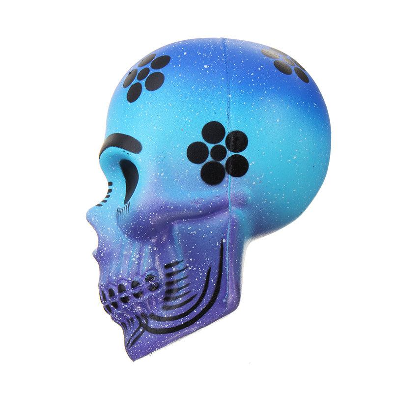 Chameleon Squishy Skull Skeleton Head 10cm Halloween Decor Slow Rising With Packaging Gift Game