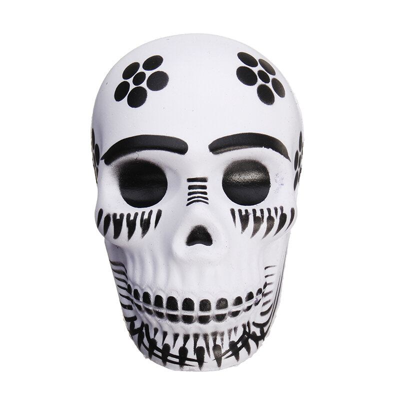 Chameleon Squishy Skull Skeleton Head 10cm Halloween Decor Slow Rising With Packaging Gift Game