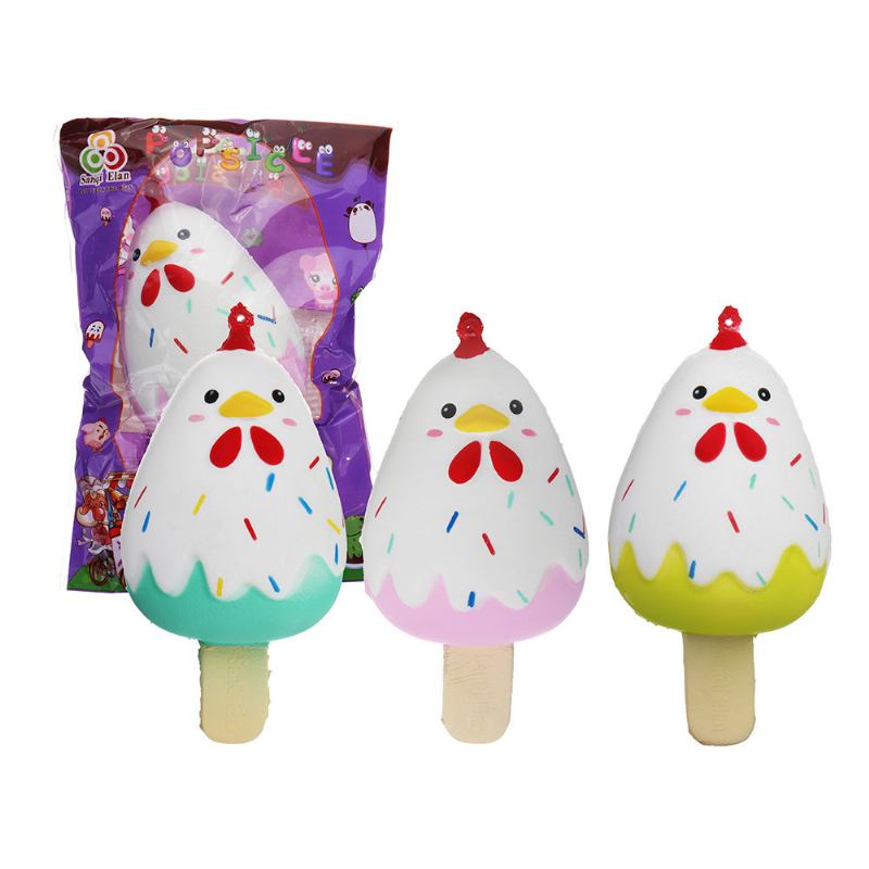 Chick Popsicle Ice-lolly Squishy Slow Rising Μαλακό Παιχνίδι Με Συσκευασία