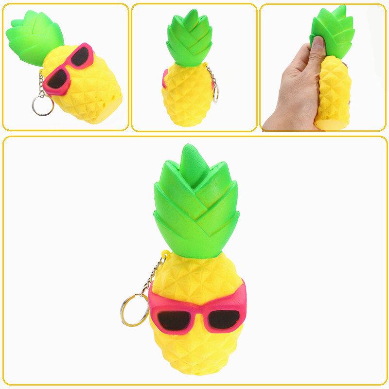 Cool Pineapple Squishy Slow Rising Toy Tag Soft Squeeze Συλλογή Δώρου Διακοσμητικό Παιχνίδι