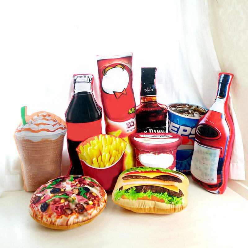 Creative Squishy 3d Pizza Cola Potato Hamburger Chips Μαξιλάρια Μαξιλάρι Φαγητού Δώρο Γενεθλίων Παιχνίδια Τέχνασμα