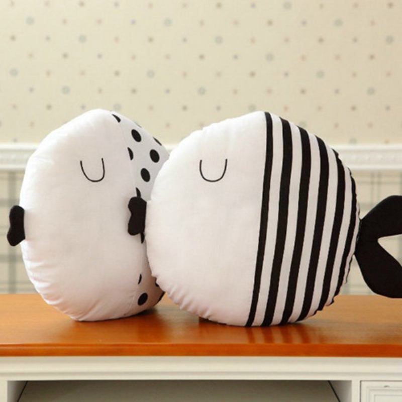 Cute Dot Kiss Fish Throw Μαξιλάρι Βαμβακερό Υφασμάτινο Καναπέ Κρεβατιού Αυτοκινήτου Διακόσμηση Σπιτιού