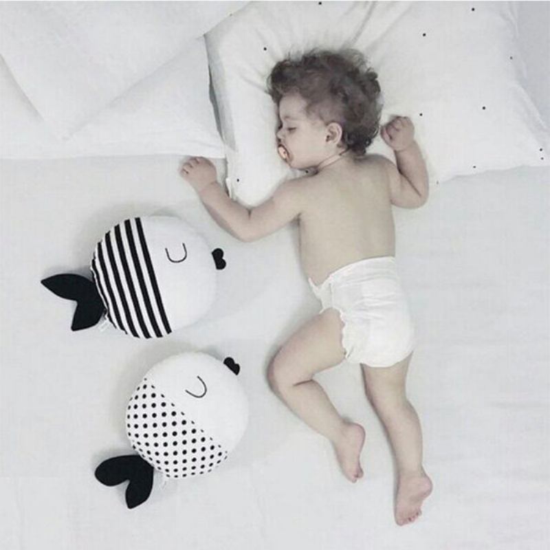 Cute Dot Kiss Fish Throw Μαξιλάρι Βαμβακερό Υφασμάτινο Καναπέ Κρεβατιού Αυτοκινήτου Διακόσμηση Σπιτιού