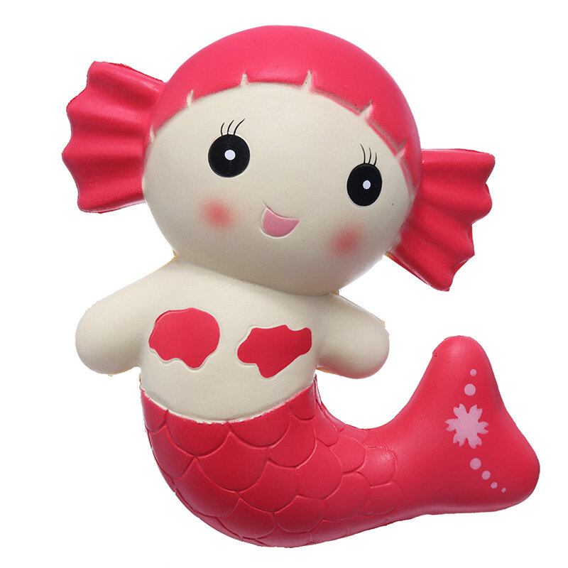 Cutie Squishy Mermaid Toys Scented Bread Cake Super 19cm Soft Slow Rising Original Packaging