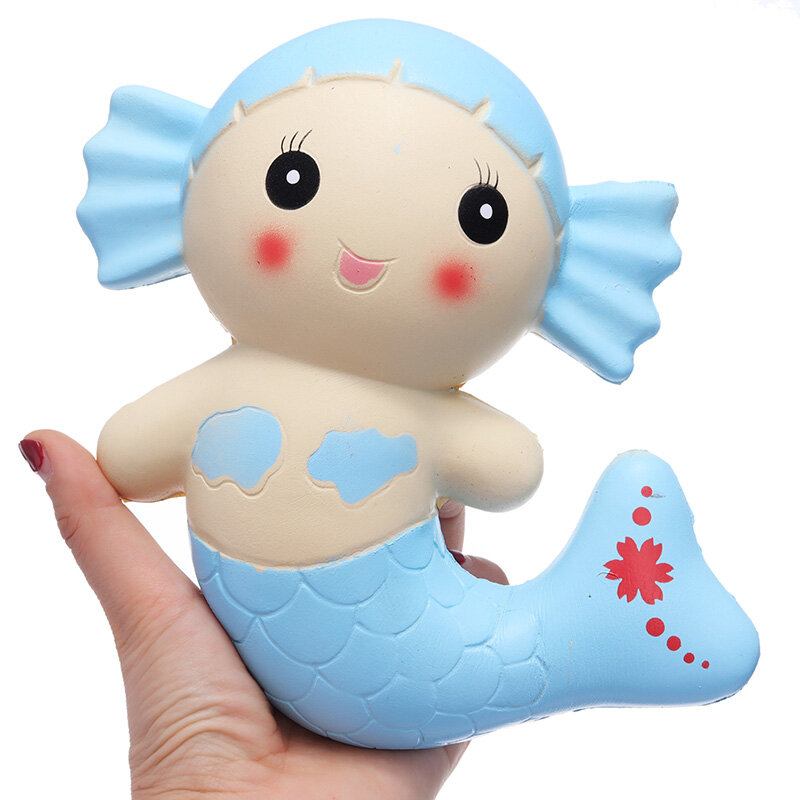 Cutie Squishy Mermaid Toys Scented Bread Cake Super 19cm Soft Slow Rising Original Packaging