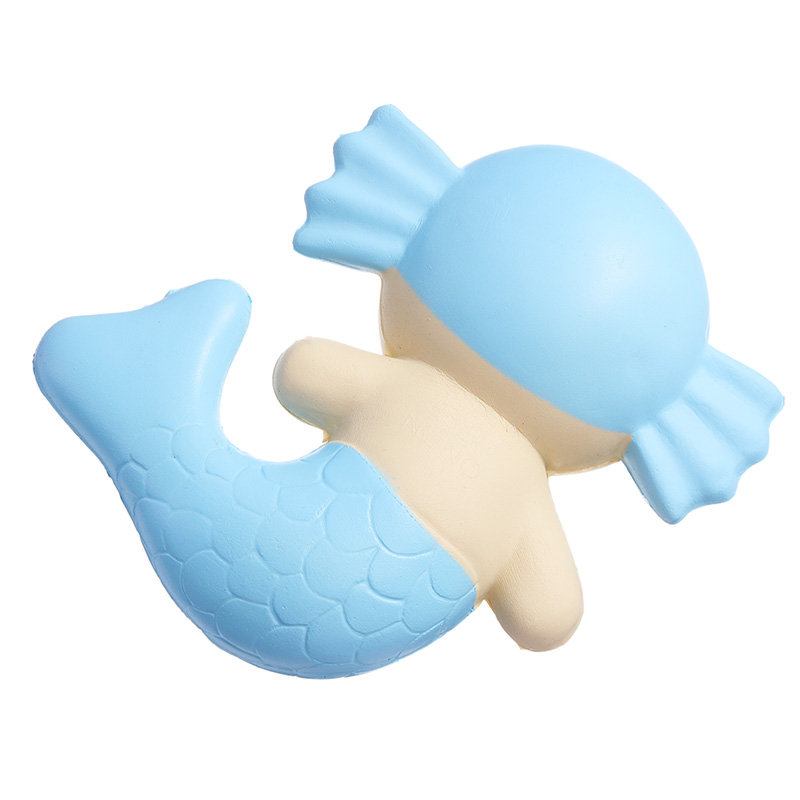 Cutie Squishy Mermaid Toys Scented Bread Cake Super 19cm Soft Slow Rising Original Packaging