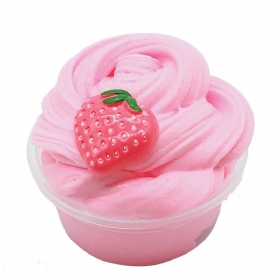 Diy Fruit Slime Fluffy Cotton Mud Πολύχρωμο Cup Cake Clay 100ml