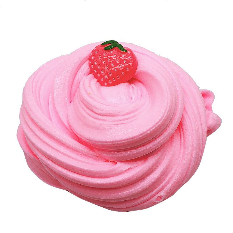 Diy Fruit Slime Fluffy Cotton Mud Πολύχρωμο Cup Cake Clay 100ml